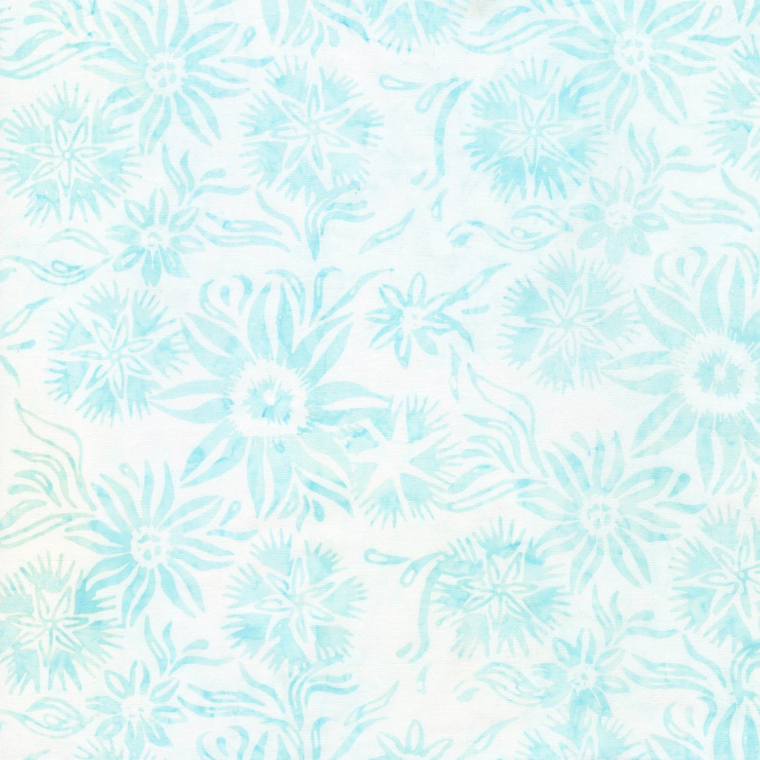 Fabric Batik, Ice Star Floral - Salt, B8163