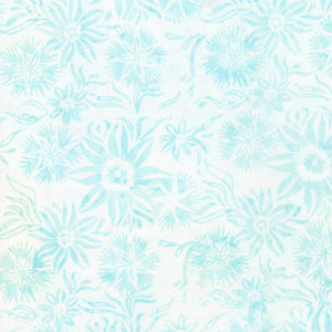 Fabric Batik, Ice Star Floral - Salt, B8163