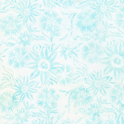 Fabric Batik, Ice Star Floral - Salt, B8163