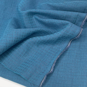 Fabric, Blaire, Linen/Cotton Jacquard, Ocean