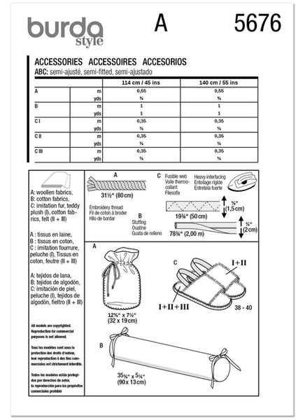 Pattern, Burda, 5676, Home Decor