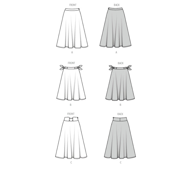 Pattern, Burda, 5690, Misses' Skirts