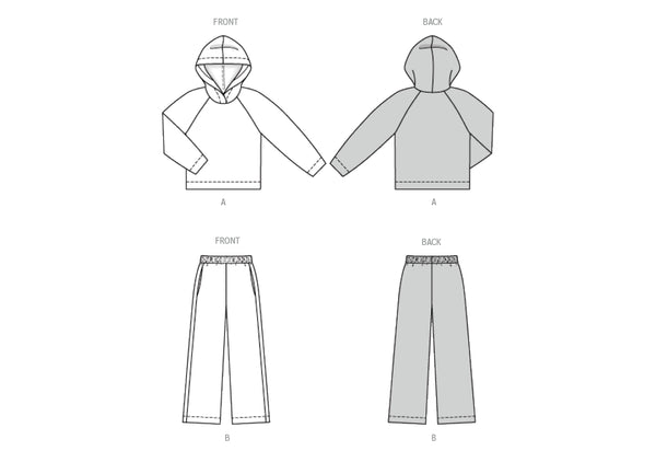 Pattern, Burda, 5694 Misses' Sweater and Sweatpants