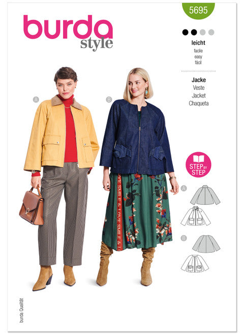 Pattern, Burda, 5695 Misses' Jackets