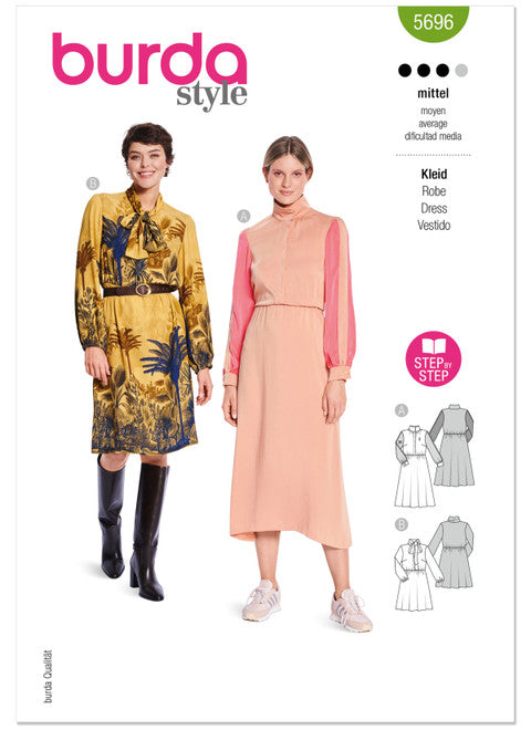Pattern, Burda, 5696 Misses' Dresses
