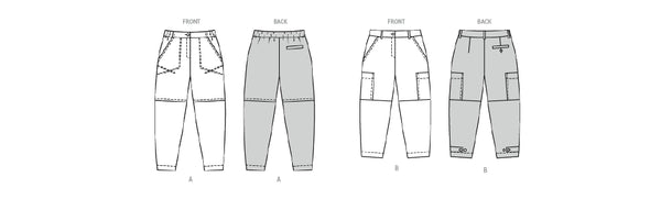 Pattern, Burda, 5703 Misses' Trousers