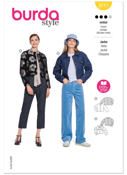 Pattern, Burda, 5711 Misses' Jackets