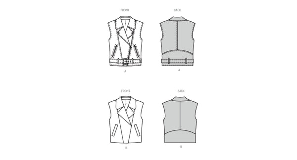 Pattern, Burda, 5714 Misses' Vests