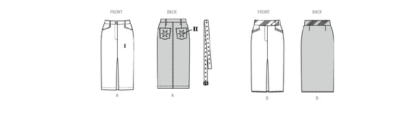 Pattern, Burda, 5715 Misses' Skirts