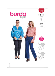 Burda, 5780, Misses Blouses