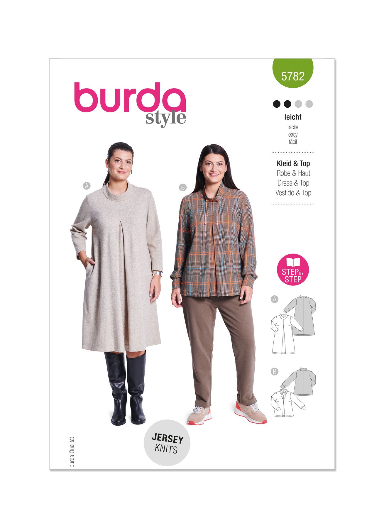 Burda, 5782, Misses Dresses and Tunic