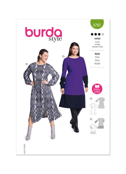 Burda, 5797, Misses Dresses