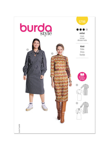 Burda, 5798, Misses Dresses