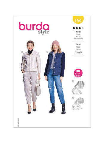 Burda, 5799, Misses Jacket