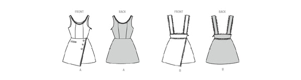 Pattern, Burda,9198 Children's Dress and Skirt