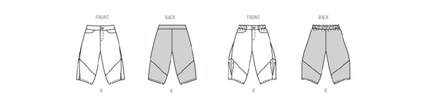 Pattern, Burda, 9199 Children's Bloomers