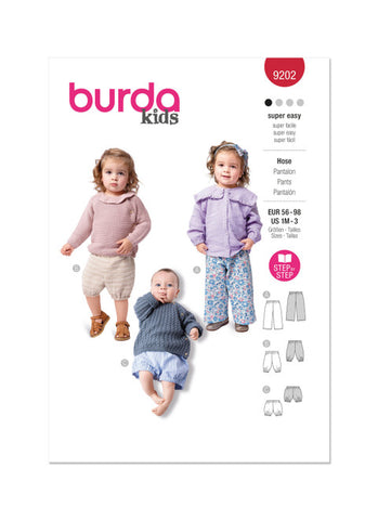 Pattern, Burda, 9312, Kids Top and Pants