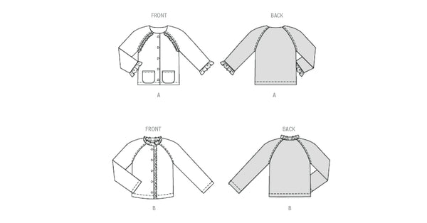 Pattern, Burda, 9203 Children's Jackets