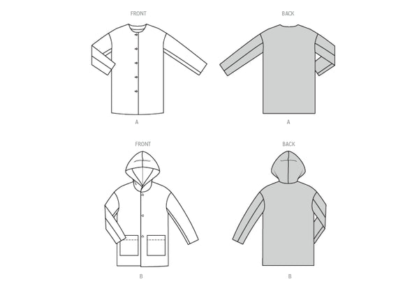 Pattern, Burda, 9207 Children's Coats