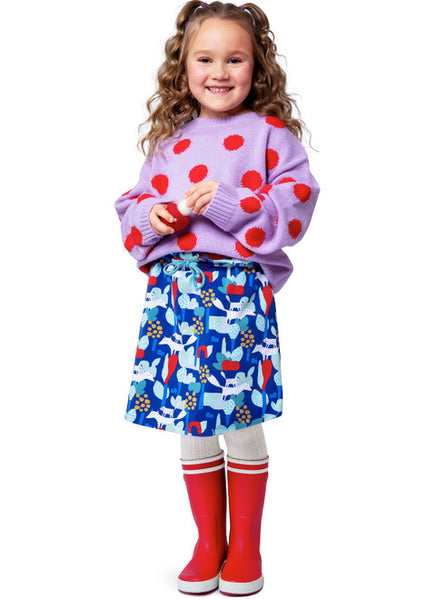 Pattern, Burda, 9210 Children's Mini Skirts