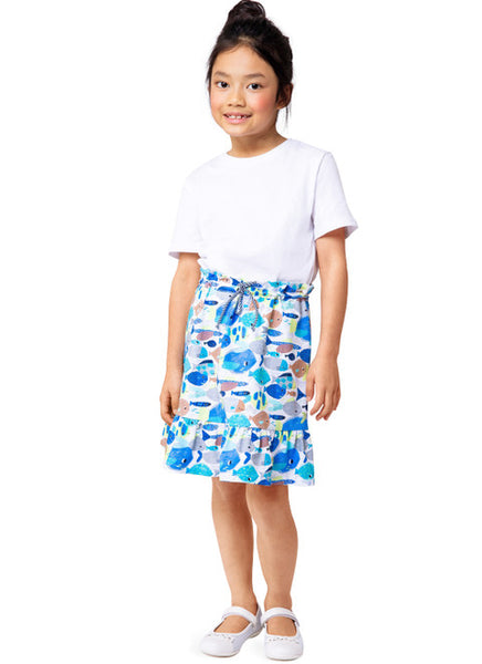 Pattern, Burda, 9210 Children's Mini Skirts