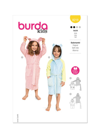 Burda, 9219, Children's Bathrobe