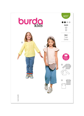 Pattern, Burda, 9227 Children's Shirt