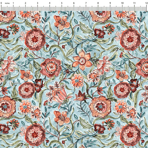 Fabric, Block Print Trio 1, Block Print Trio Collection  03524-01