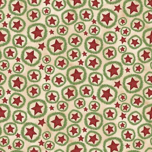 Fabric, Up On The Housetop, C14733 Snowflake