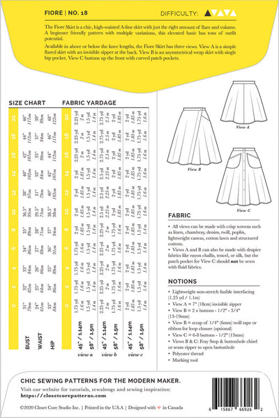 Pattern, Fiore Skirt