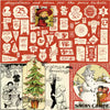 Classic Christmas, Christmas Collage Parchment, CD16282R