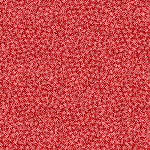 Fabric, Garden Redwork Red Daisy Floral Outline CD3102-Red