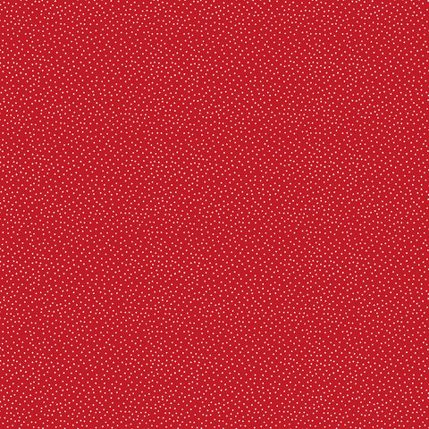 Fabric, Garden Redwork, Red Redwork Dots CD3105-Red