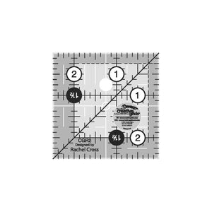 Ruler Creative Grids 21/2" Square CGR2