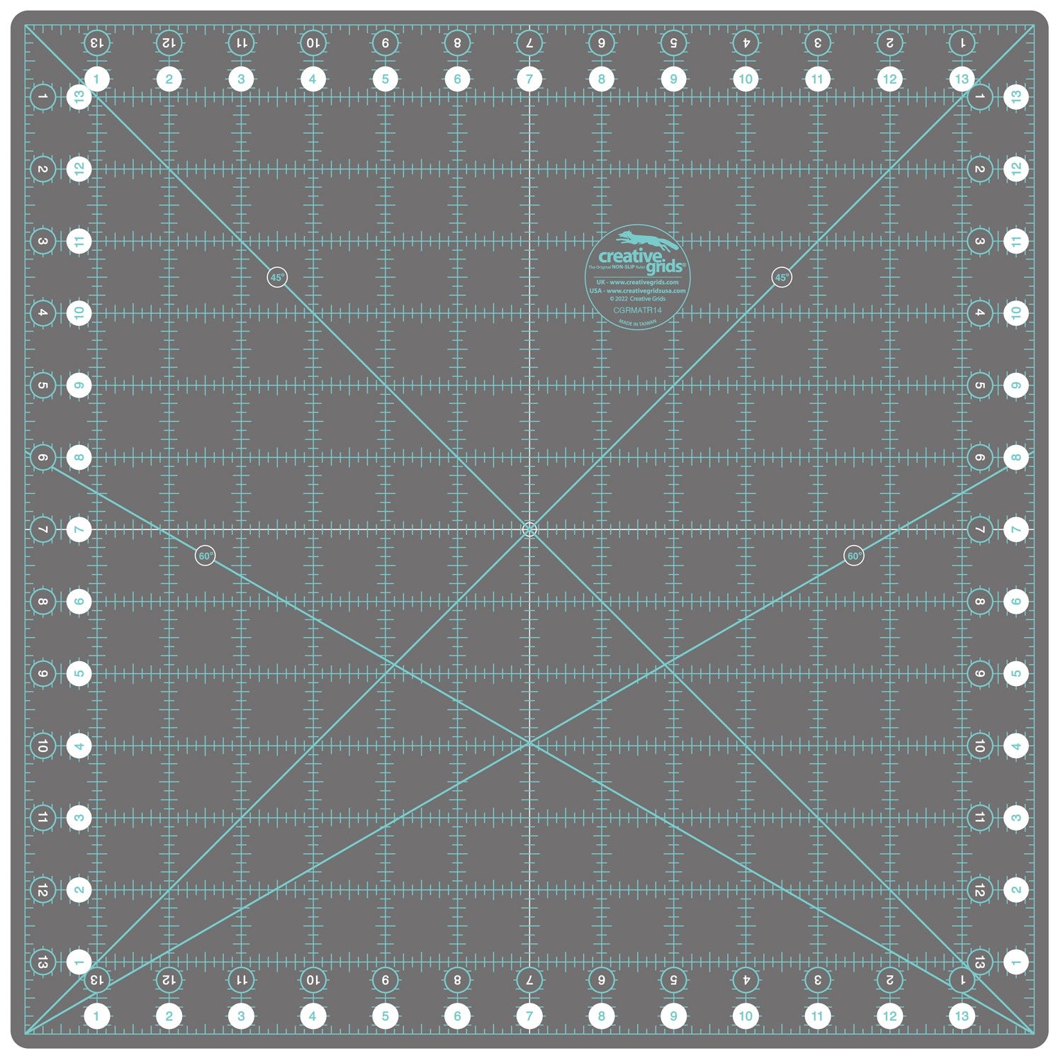 Creative Grids Self-Healing Rotating Rotary Cutting Mat 14in x 14in # CGRMATR14