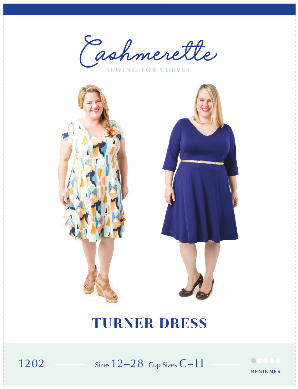 Pattern, Cashmerette Turner Dress in 2 sizes