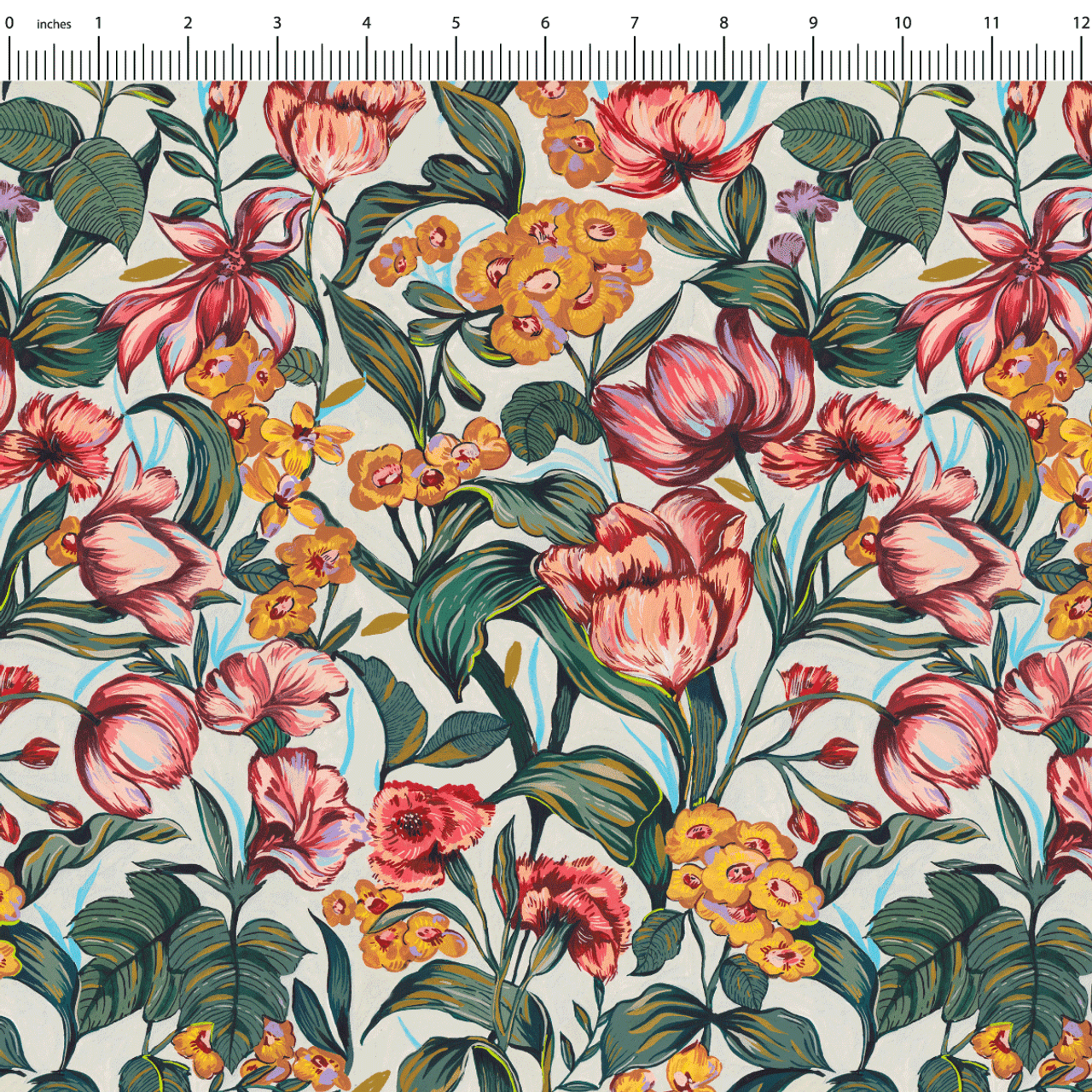 Fabric, A Floral Encounter Collection: Chintz     06524-02