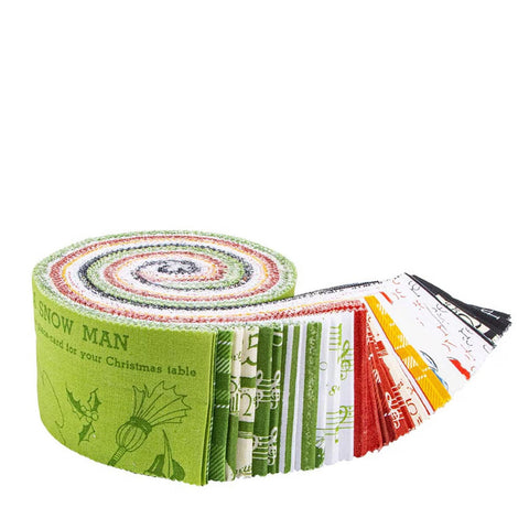 Fabric, Jelly Roll, Riley Blake Designs, Classic Christmas   RP-16280-40