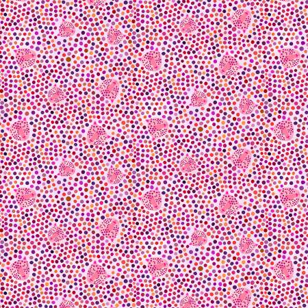 Fabric, Jungle Menagerie, Pink Spot the Leopard DDC12020-PINK