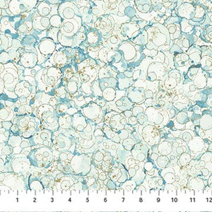 Fabric, Midas Touch Bubble texture Blue Sage DM26834-41