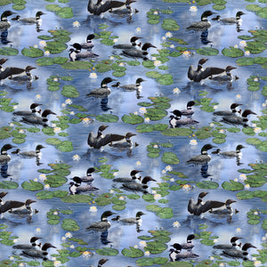 Fabric, Naturescapes Still Waters Allover Loons DP26792-44