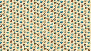 Fabric, Barista, Cups, Ochre Multi, DP27699-14