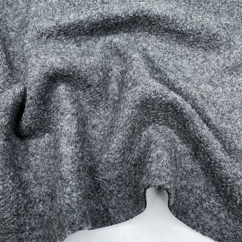 Fabric, Everest, Wool Blend Coating, Charcoal