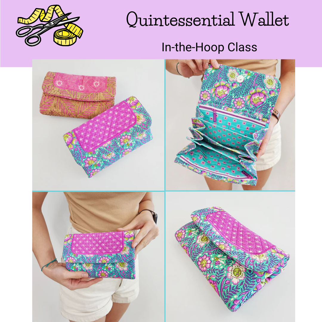 Class, Quintessential Wallet, In-the-Hoop Project