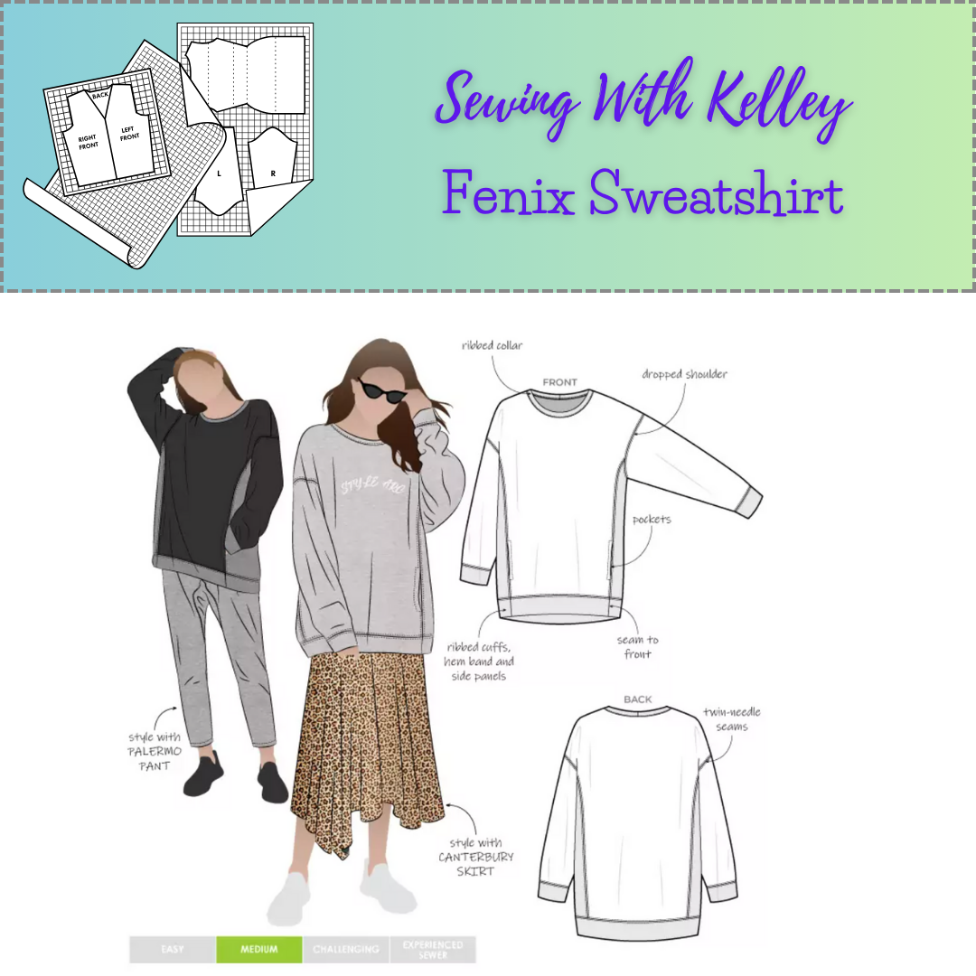 Class, Fenix Sweatshirt - a serger or sewing machine project