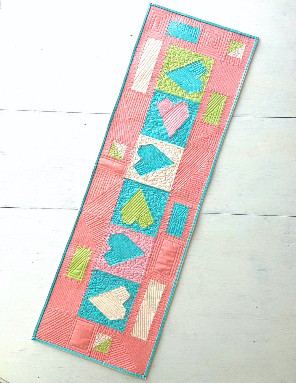 Pattern, Engaged By Love Table Runner ABQ-209