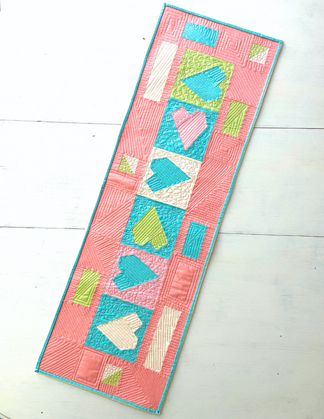 Pattern, ABQ, Engaged By Love Table Runner