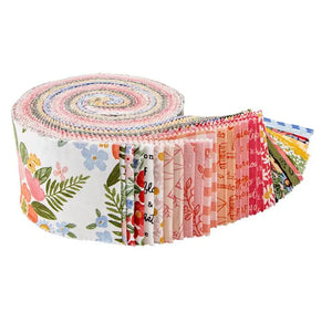 Fabric, Jelly Roll, Riley Blake Designs, Floral Charms   RP-15760-+40