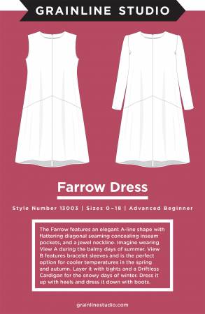 Pattern:  Farrow Dress Sizes 0-18 # GS13003