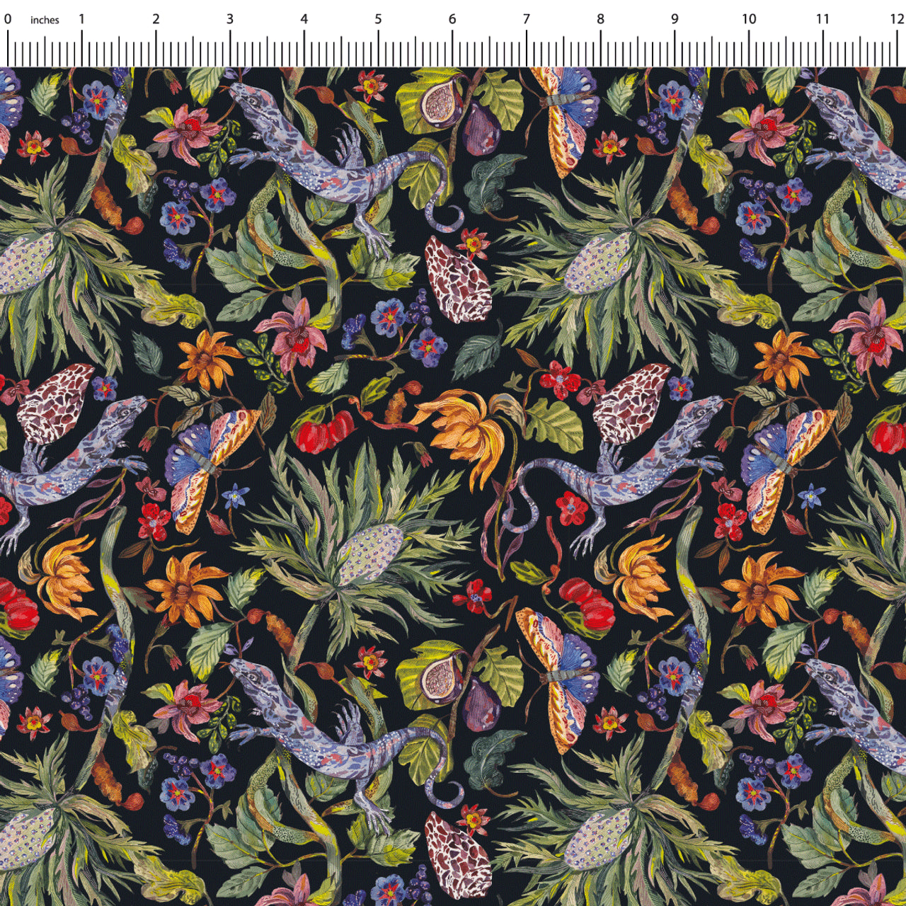 Fabric, A Floral Encounter Collection: Gecko  06524-05